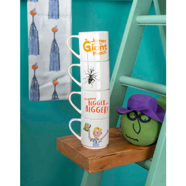 Roald Dahl Set 4 Stacking Mugs James &amp; The Giant