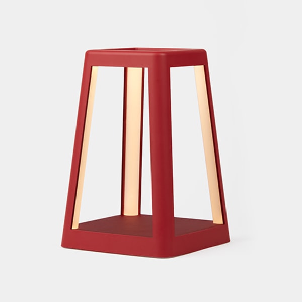 Lexon Design LANTERN Portable LED Lamp Dark Red