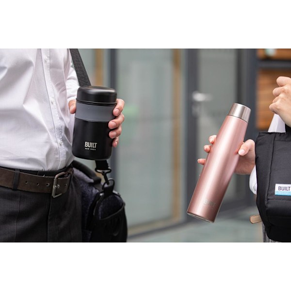 Built Apex Water Bottle &amp; Food Flask Gift Set Gold