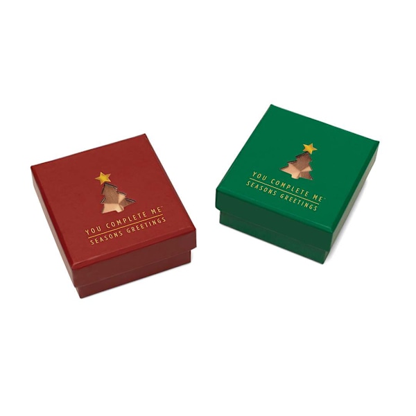 Luckies You Complete Me Christmas Tree Jigsaw Red