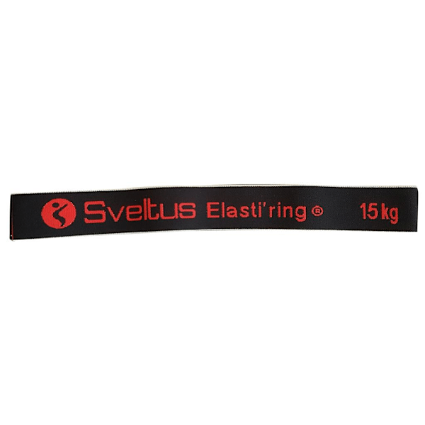 Sveltus Elasti'ring Musta - 15 kg Kestävyysnauhasetti
