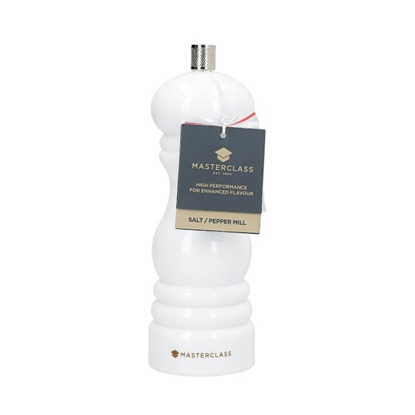 MasterClass Salt or Pepper Mill 17cm White