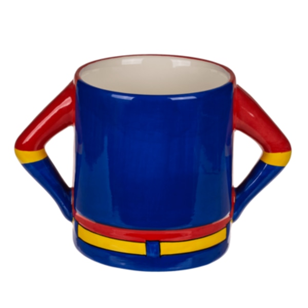 Ulos Sininen Kivitavara Muki - Super Äiti in Finnish translates to "Blue Stoneware Mug - Super Mom."