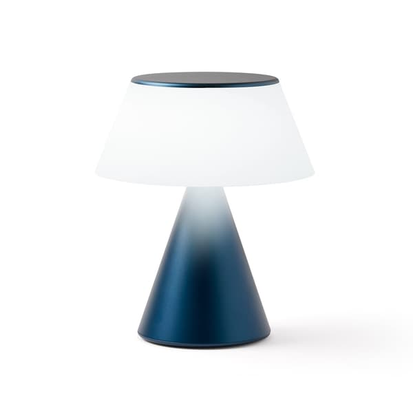 Lexon Design LUMA Portable LED Lamp | L Dark Blue
