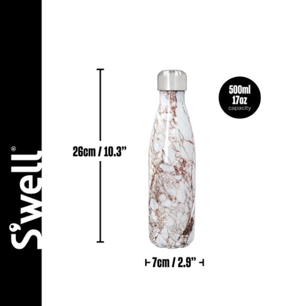 S'well Water Bottle 500ml Onyx