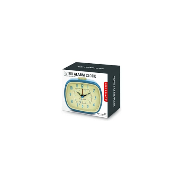 Kikkerland Retro Alarm Clock Blue