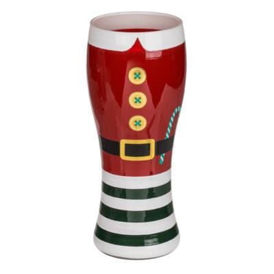 Santa-pukuiset olutlasit - 2 kpl setti