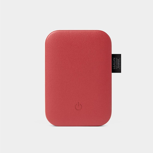 Lexon Design Softpower Magbank, punainen latausratkaisu