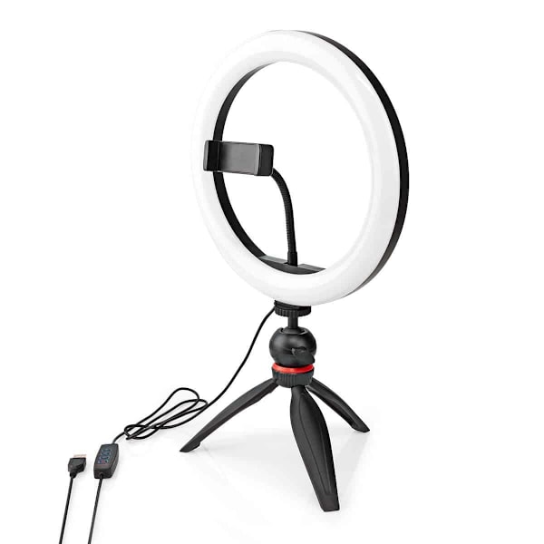 Nedis Ring Light 10&quot; 120LED&apos;s 2700 - 6700K with Tripod