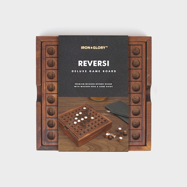 Rautaa ja Kunjaa Puinen Reversi Strategiapeli