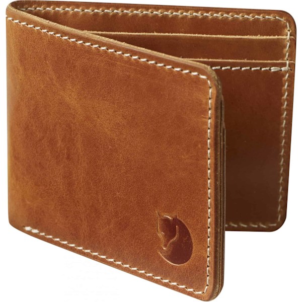Fjällräven Övik Wallet Leather Cognac Black Black Black