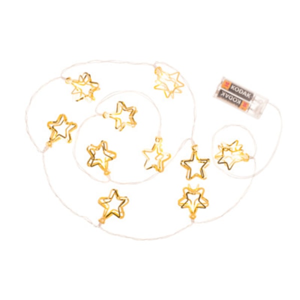 Out of the Blue 3D LED Light Chain - Metallic Stars