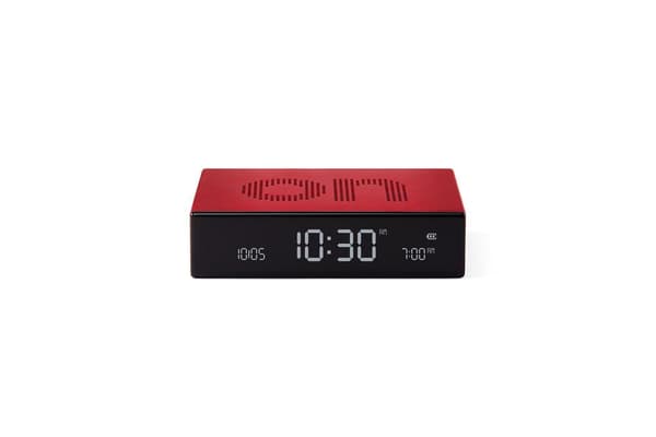Lexon Design Flip + Premium Alarm Clock Tummanvihreä