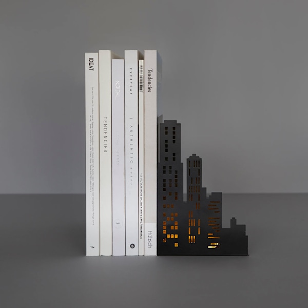 Balvi Bookend City Lights with LED Lighting