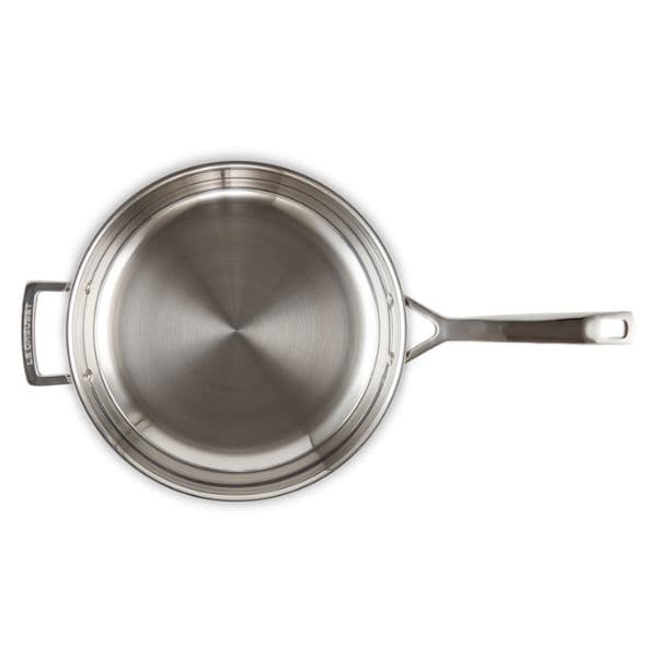 Le Creuset stegepande i rustfrit stål uden belægning – 28 cm