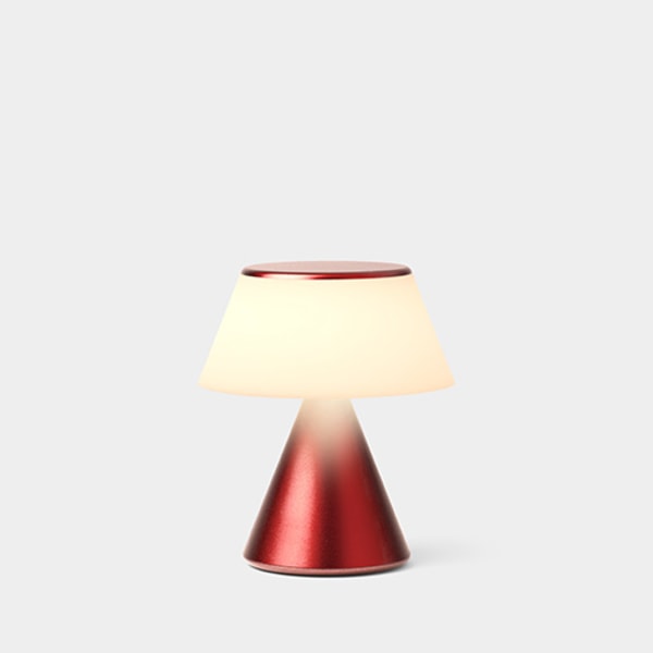 Lexon Design LUMA Portable LED Lamp | M Dark Red