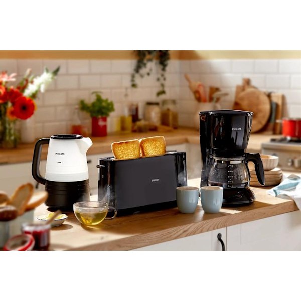 Philips Daily Collection Toaster | Long Shot | Black