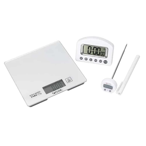 Taylor Kitchen Scales, Digital Thermometer &amp; Timer Gift Set
