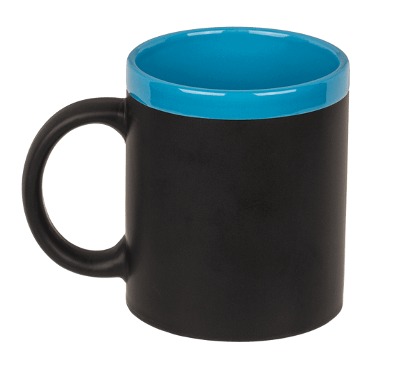Out of the Blue Writeable Stoneware Mug with Chalk White