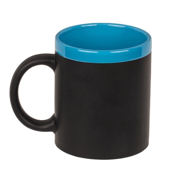 Out of the Blue Writeable Stoneware Mug with Chalk Yellow