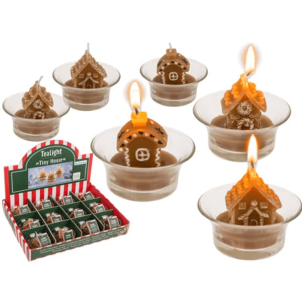 Sinivihreä Joulutunnelma Tealight Pikkukoti