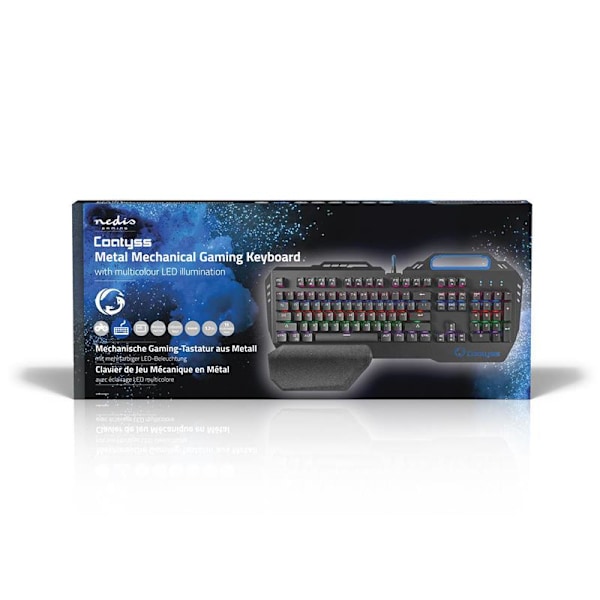 Nedis Gaming Keyboard - Wired - RGB Led - US Layout