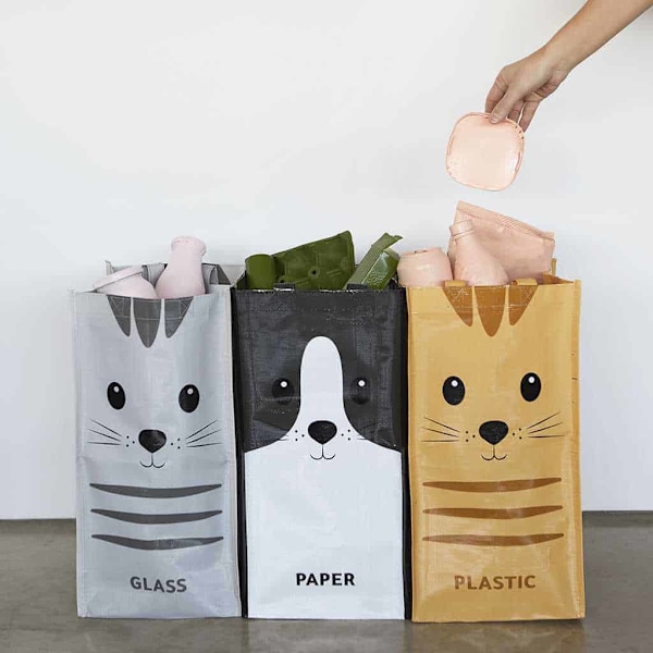 Balvi Recycling Bag Meow - set 3pcs