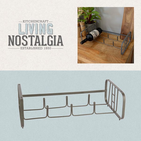 Living Nostalgia Stackable Wine Rack for 4 Bottles