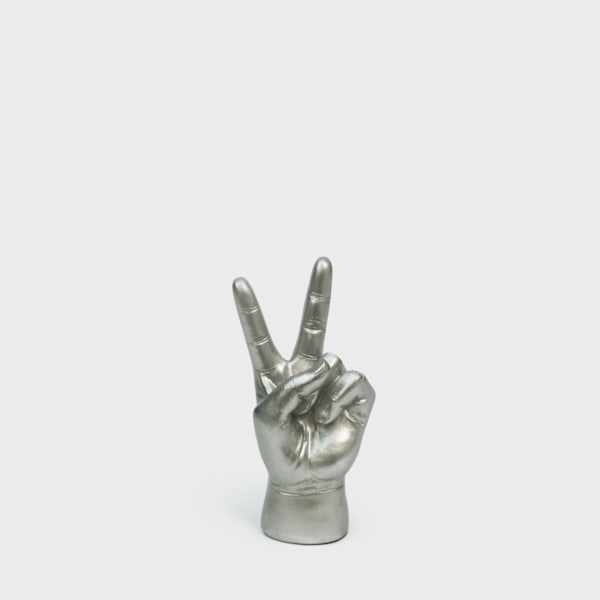 Luckies Mini Peace Out Organiser | Headphone Stand - Silver