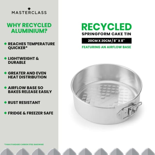 MasterClass Genanvendt Aluminium Springform Kageform - 20 cm