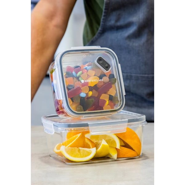 MasterClass Eco Snap Food Storage Container - 0.8L Square