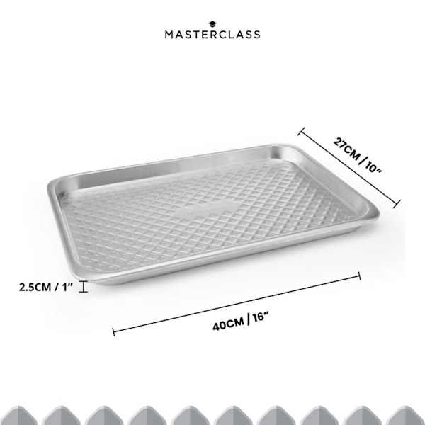 MasterClass Genanvendt Aluminium Stort Bageplade - 40x27cm