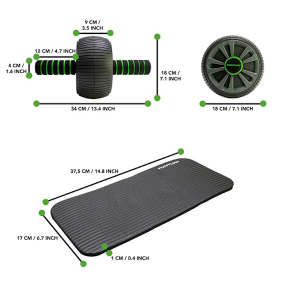 Tunturi Pro Exercise Wheel Deluxe