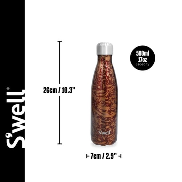 S'well Water Bottle 500ml Perwinkle Stars