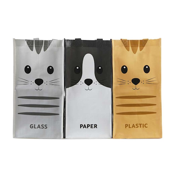 Balvi Recycling Bag Meow - set 3pcs