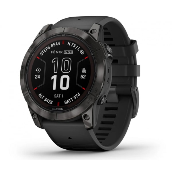 Garmin Fenix® 7X Pro Sapphire Solar | Hiiliky-grey | Musta