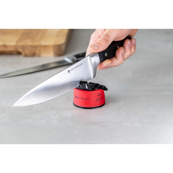 MasterClass Smart Sharp Dual Knife Sharpener Red