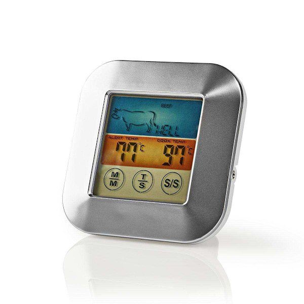 Nedis Meat Thermometer - Colour Display &amp; Timer