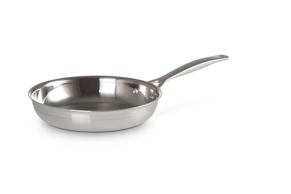 Le Creuset stegepande i rustfrit stål uden belægning – 24 cm