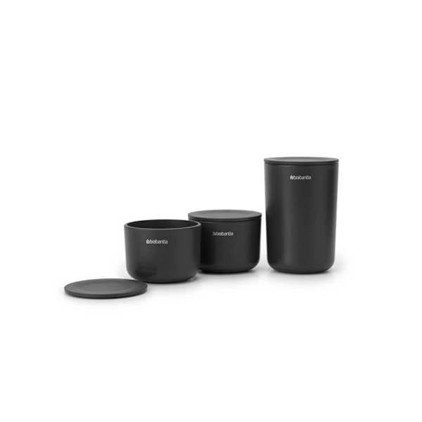 Brabantia ReNew Bathroom Storage Pots 3pcs. White