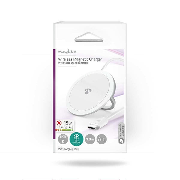 Nedis Wireless Charger Stand | up to 15W / 2A | USB Type-C&#x2122;