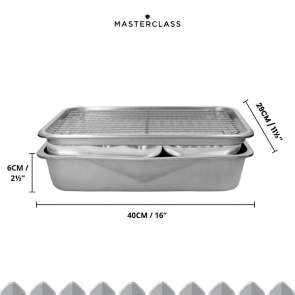 MasterClass Återvunnen Aluminium Stapelbara Bakset - 5 delar