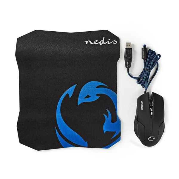 Nedis Gaming Mouse &amp; Mouse Pad Set