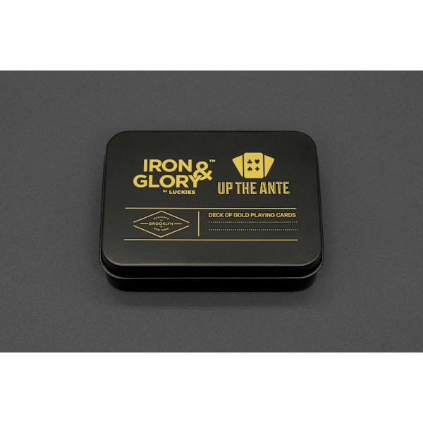 Iron &amp; Glory Up the Ante Deck of Playing Cards Silver
