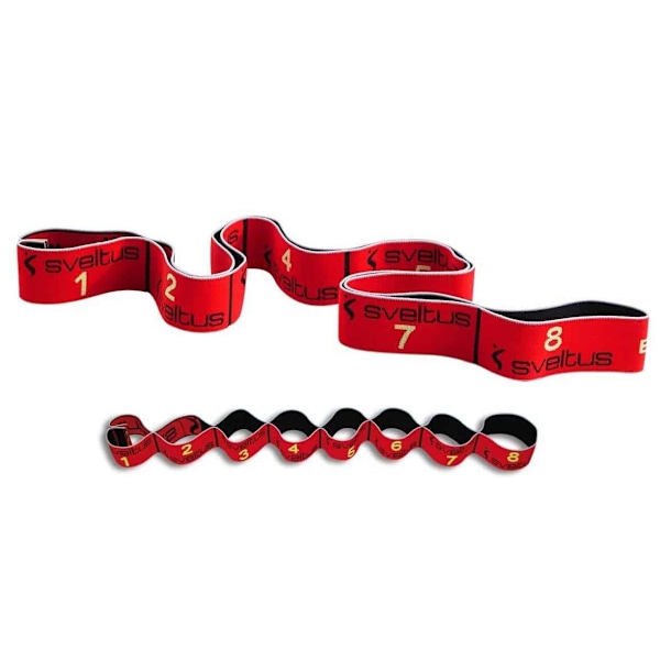 Sveltus Elastiband 10 kgs - Red 90cm (w. Exercise Poster)