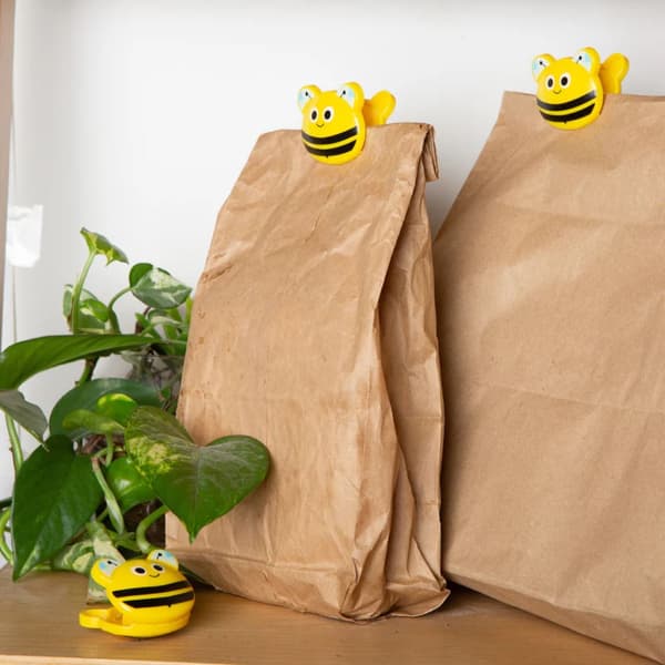 Kikkerland påseklämmor Bee - 6-pack.