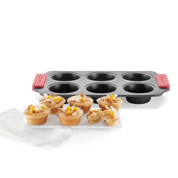 Lékué kageform – kulstofstål – nonstick – 6 muffins