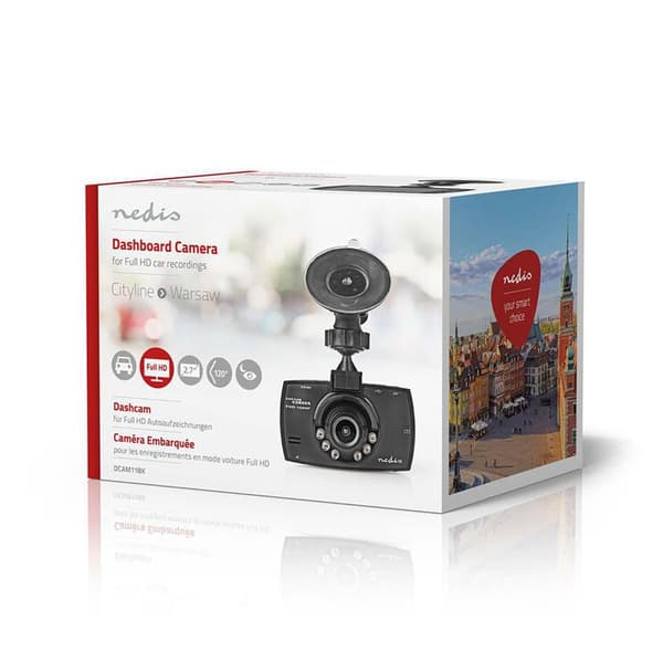 Nedis Dash Cam 2,7 tum | 12,0 MPxl | 1080p | Rörelsedetektering