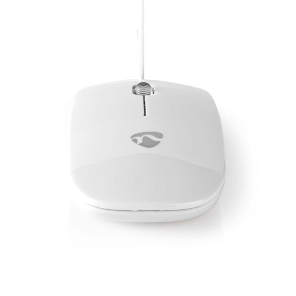 Nedis Wired Mouse 1000dpi - Both Handed Black
