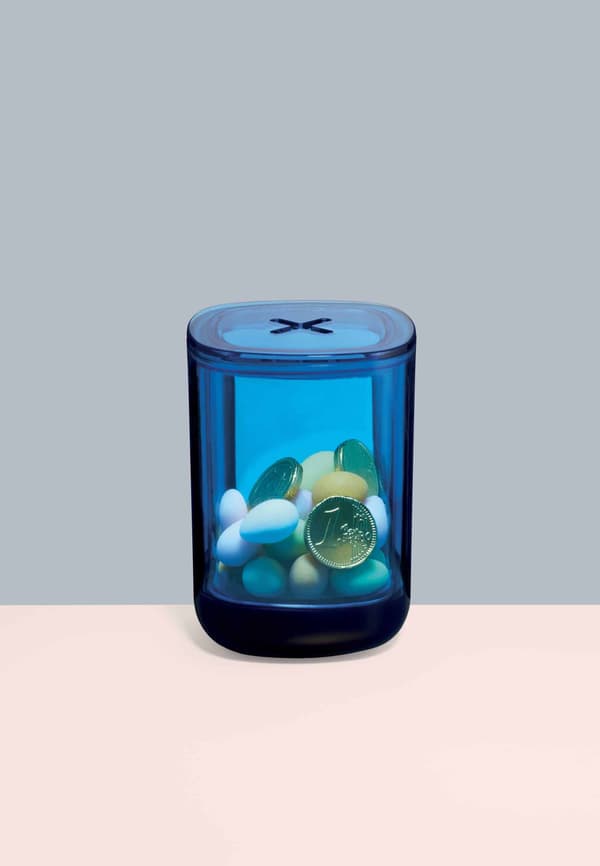 Lexon Design Secret Box Vaaleansininen Silkkitoppi